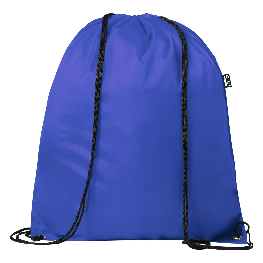 Personalisierter rPET-Turnbeutel "Redraw" - Blau