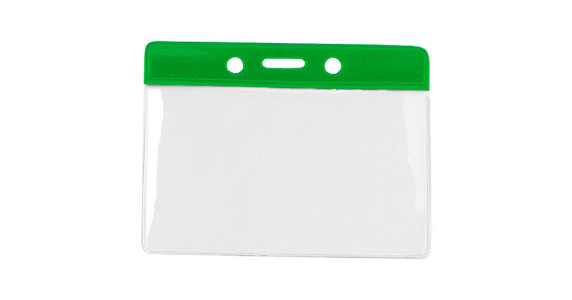 Ausweishülle mit Farbbalken - Grün