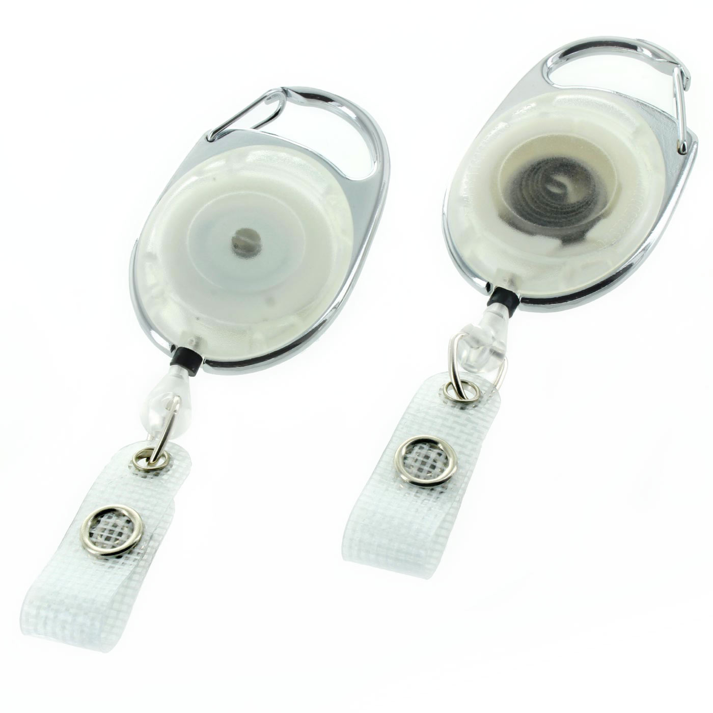 Jojo Ausweishalter oval - Weiß Durchscheinend