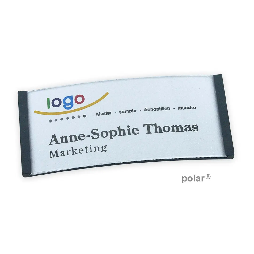 polar® 35 Namensschild, Anstecknadel - Anthrazit