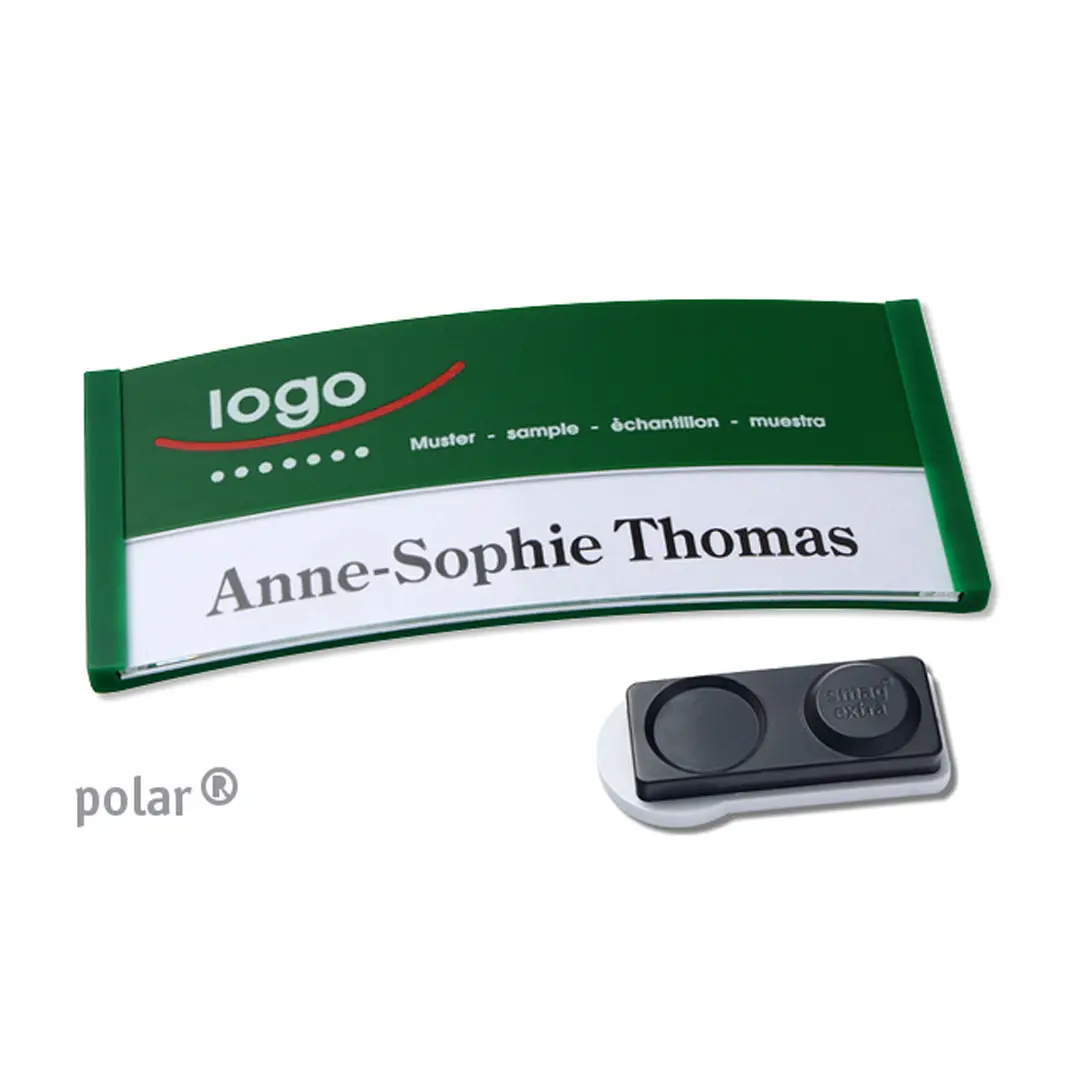 Namensschild Color-Print ➤ polar® 35 extra - Grün
