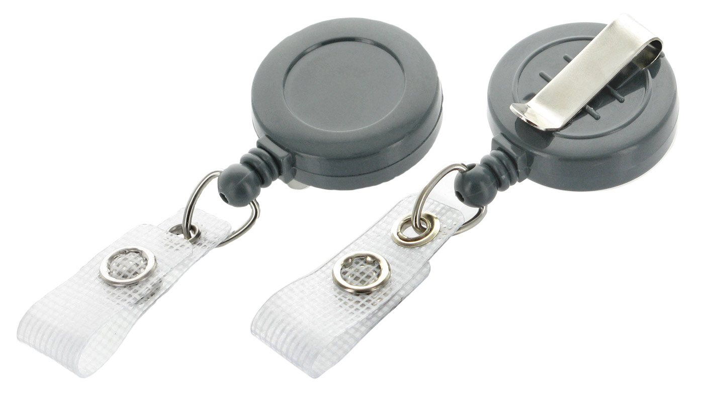 Ausweisjojos mit Doming - 19mm - Jojo Grau