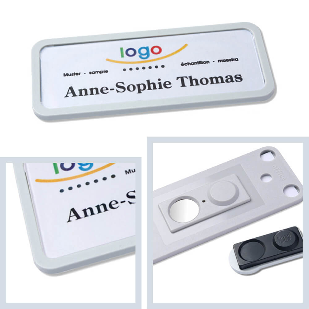 office® 30 Namensschilder, smag EXTRA - Hellgrau