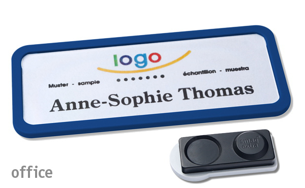 office® 30 Namensschilder, smag EXTRA - Dunkelblau