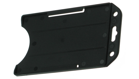 Offener Kartenhalter Hochformat, farbig - Schwarz