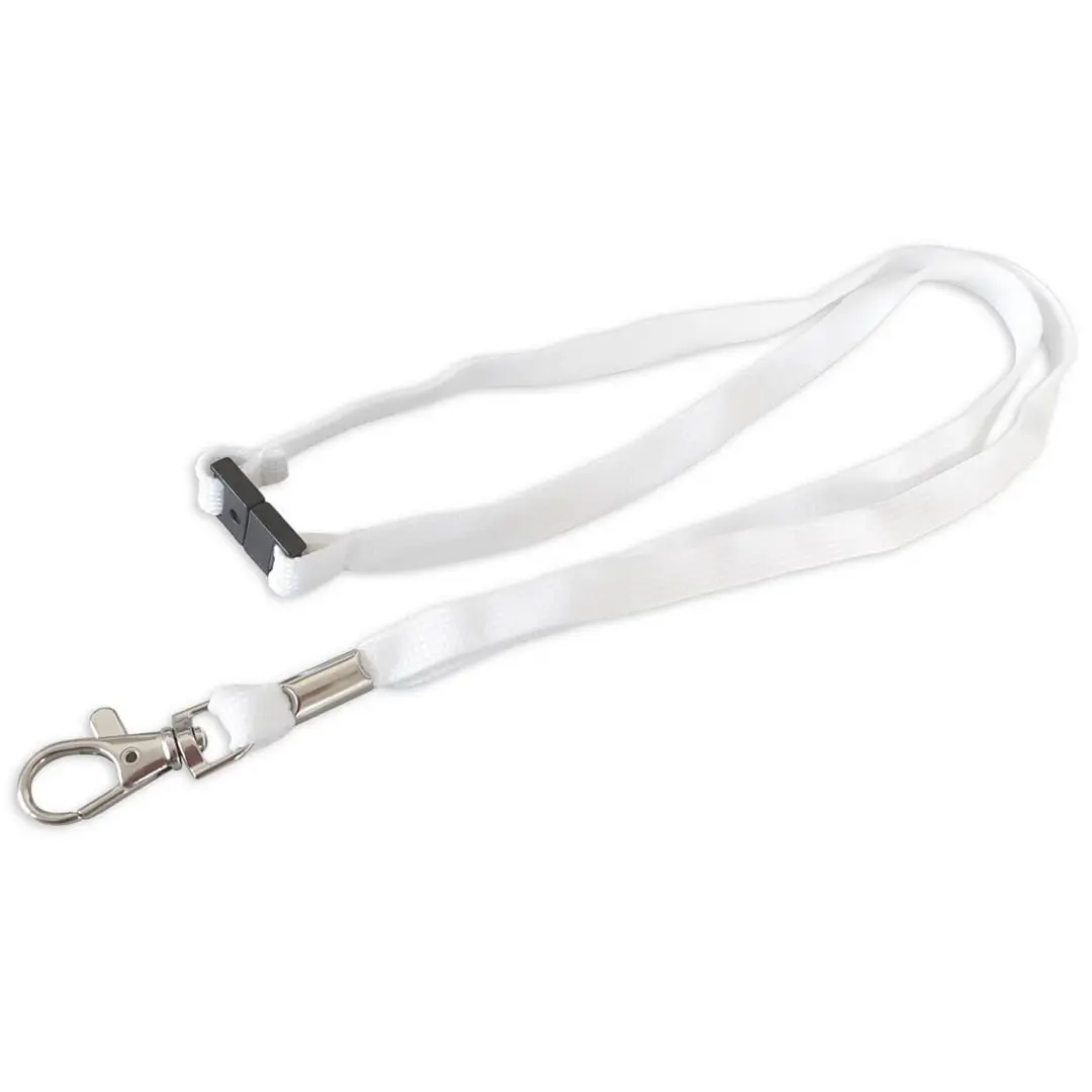 Lanyard Tube 10mm Schlauchband - Weiss