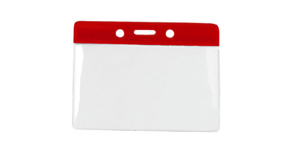 Ausweishülle mit Farbbalken - Rot