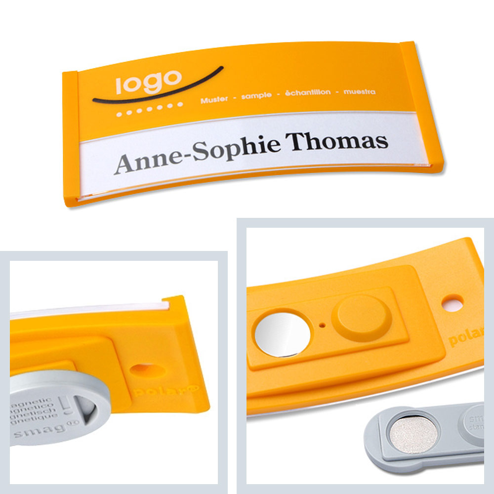 Namensschilder Color-Print ➤ polar® 30 - Gelb