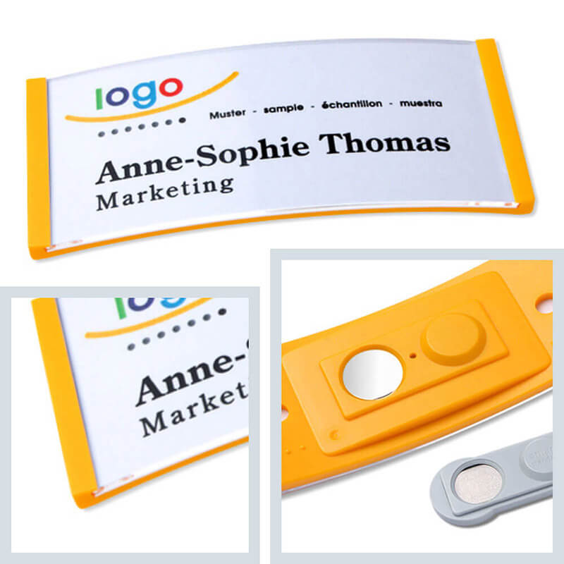 polar® 35 Namensschilder, Magnet - Gelb