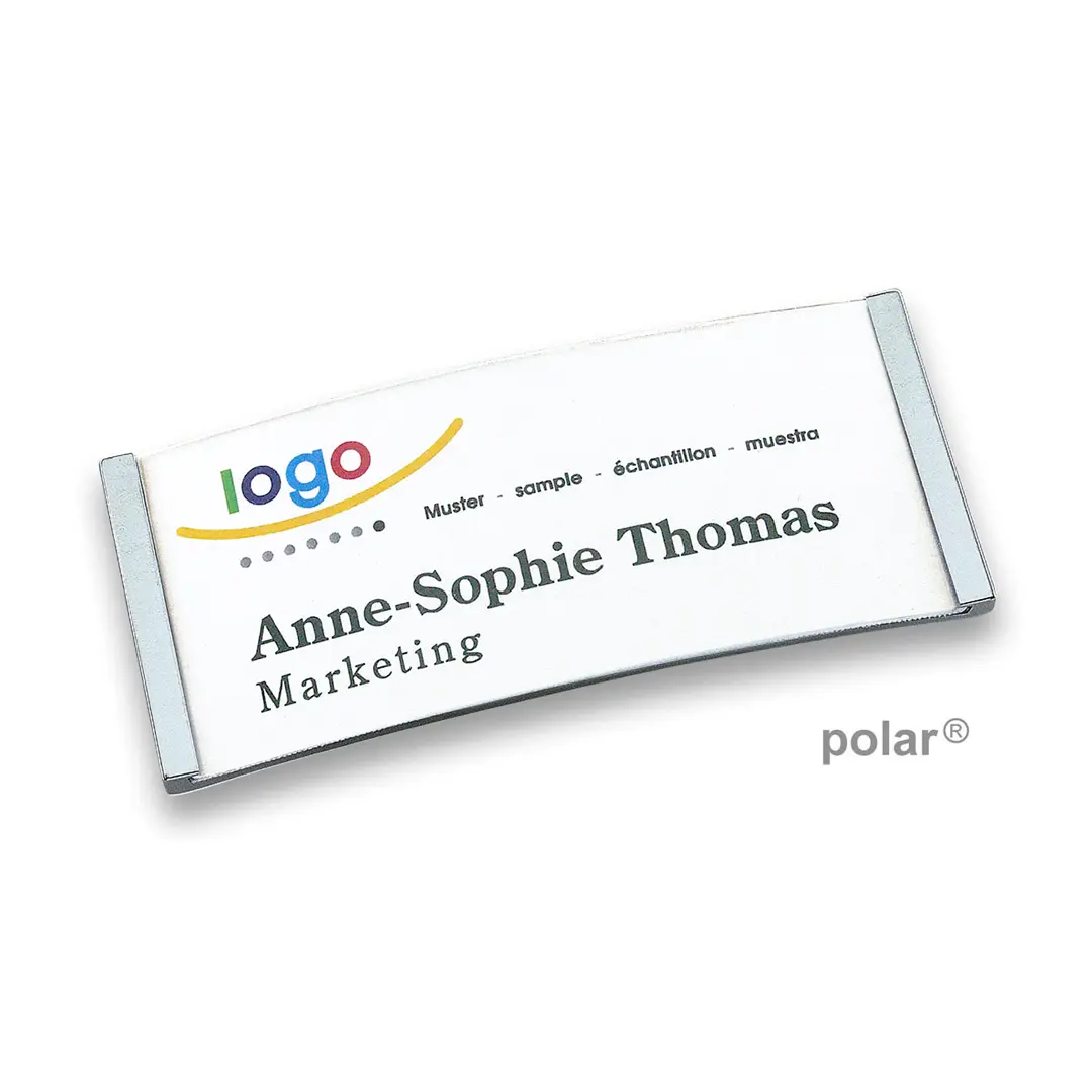 polar® 35 Namensschilder Nadel - Chrom