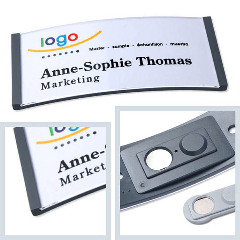polar® 35 Namensschilder, Magnet - Anthrazit