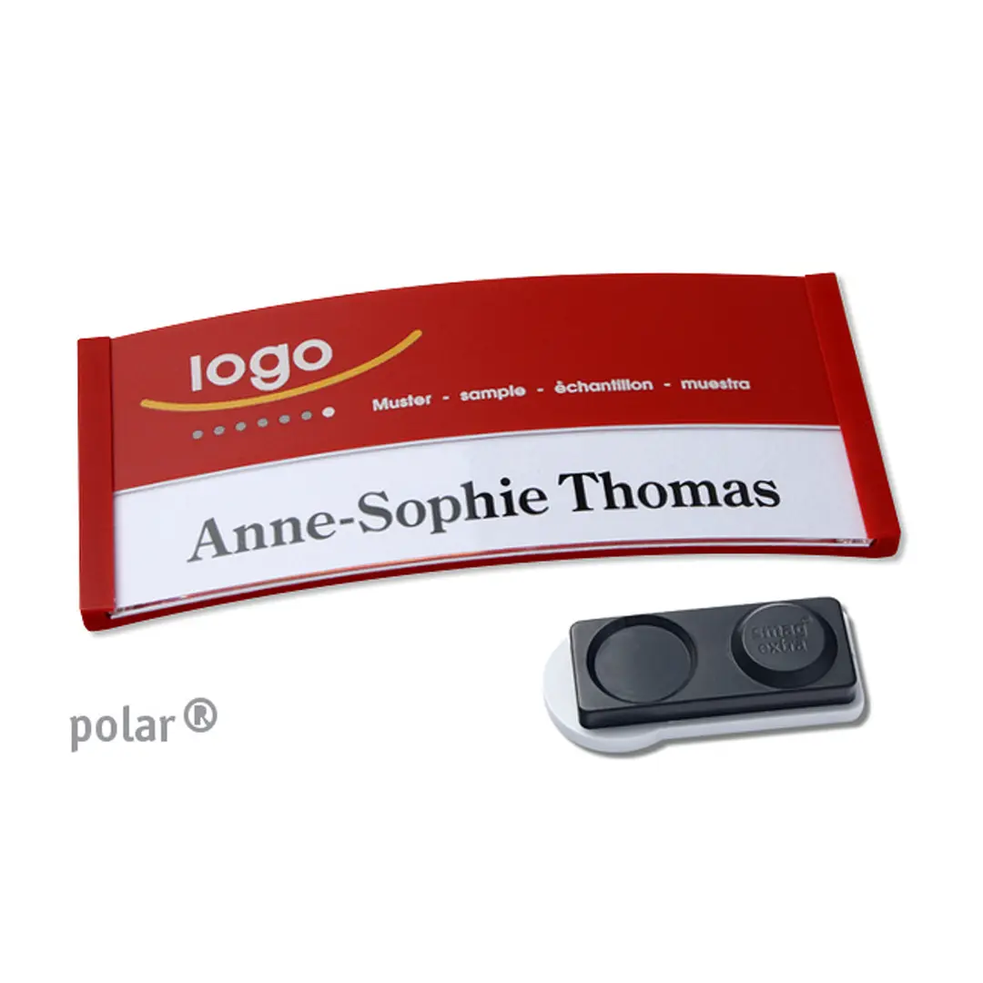 Namensschild Color-Print ➤ polar® 35 extra - Rot