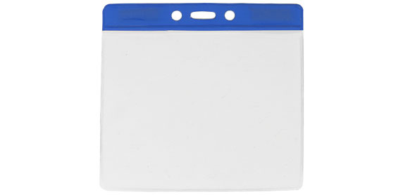 Ausweishüllen mit Farbrand - Blau 