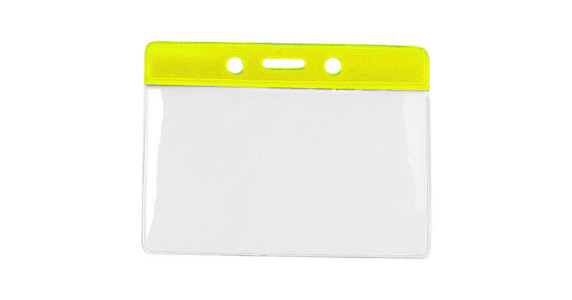 Ausweishülle mit Farbbalken - Gelb