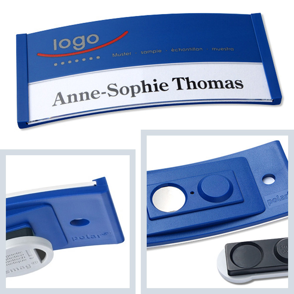 Namensschild Color-Print ➤ polar® 35 extra - Blau