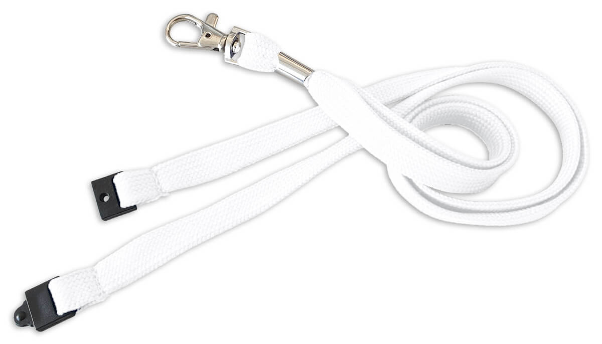 Lanyard Tube 10mm Schlauchband - Weiss