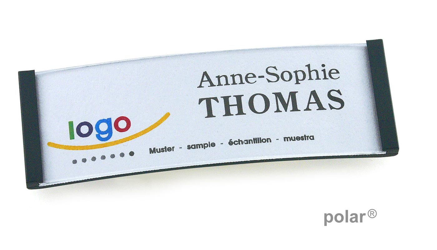 polar® 20 Namensschilder, Magnet - Anthrazit