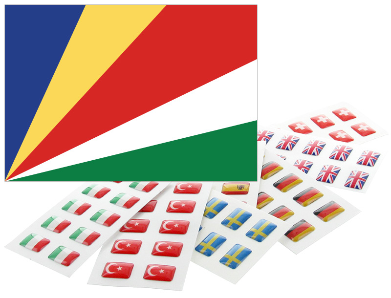 Flaggensticker für Namensschilder