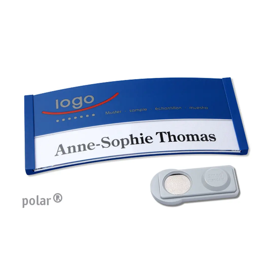 Namensschilder Color-Print ➤ polar® 35 - Blau