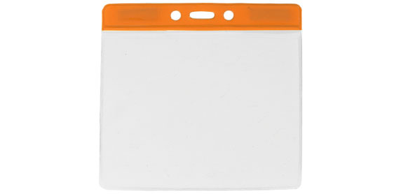 Ausweishüllen mit Farbrand - Orange 