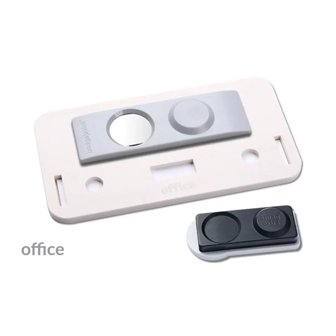 Namensschild office® 35 Color-Print ➤  Magnet Extra - Weiß