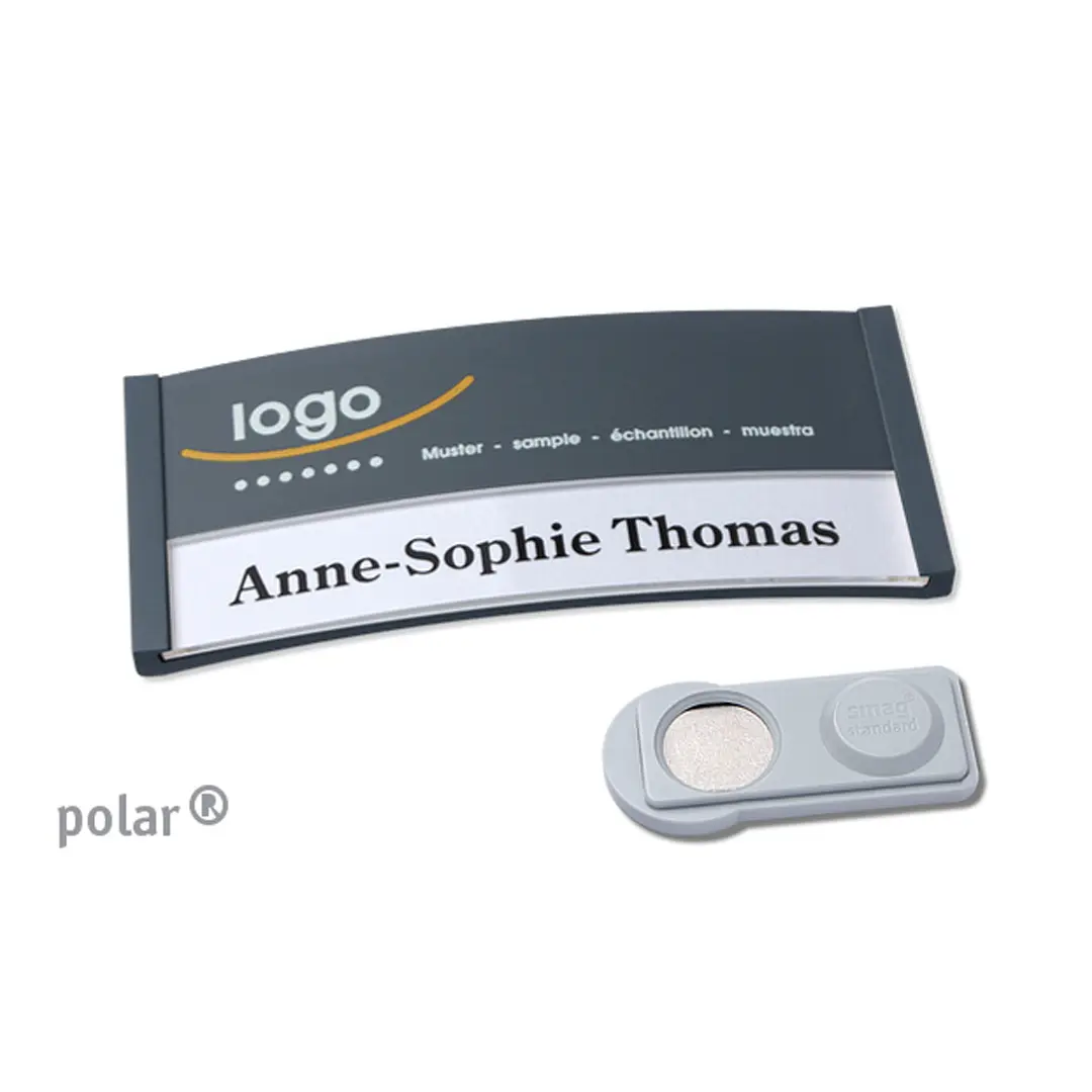 Namensschilder Color-Print ➤ polar® 30 - Anthrazit