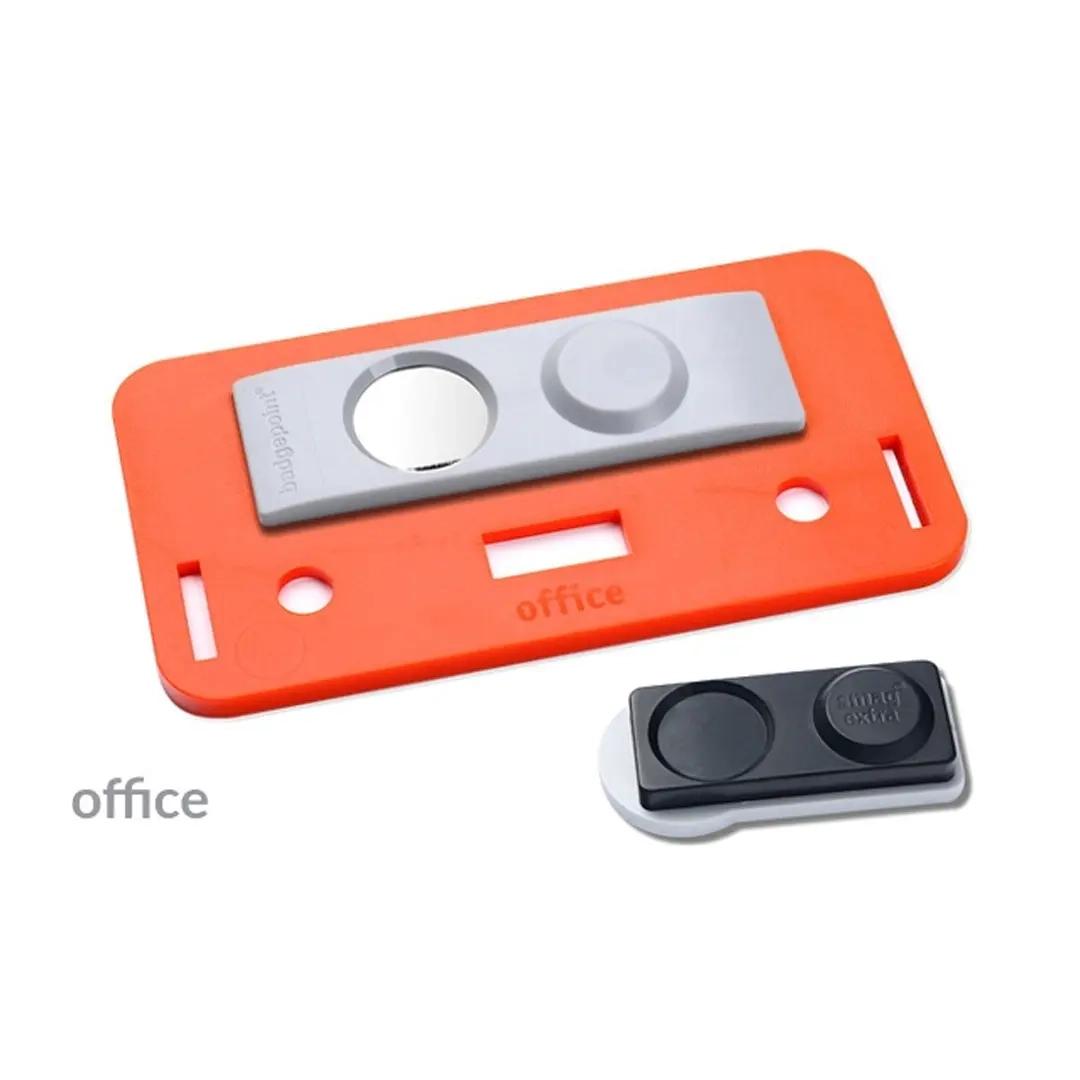 Namensschild office® 35 Color-Print ➤  Magnet Extra - Orange