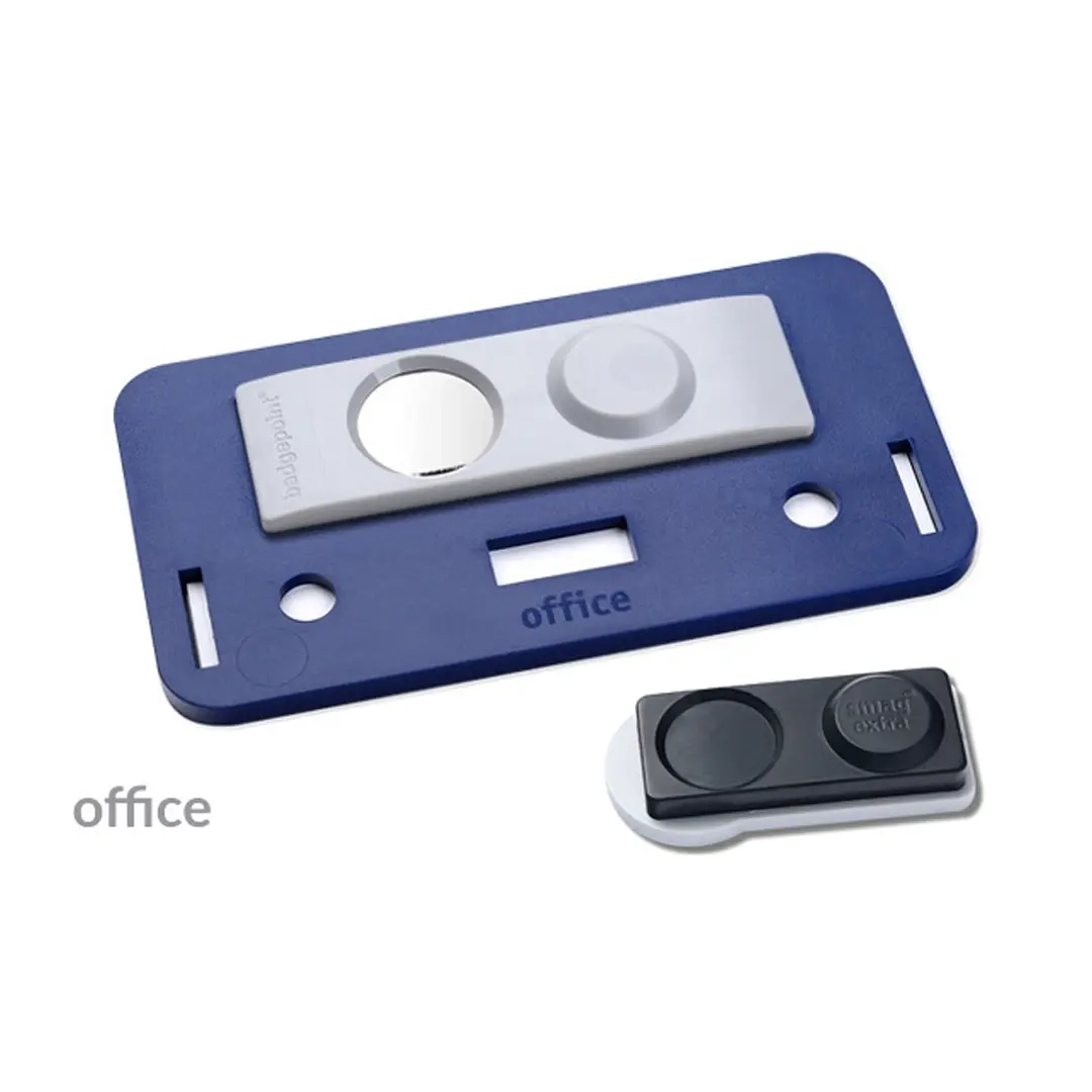 Namensschild office® 35 Color-Print ➤  Magnet Extra - Dunkelblau