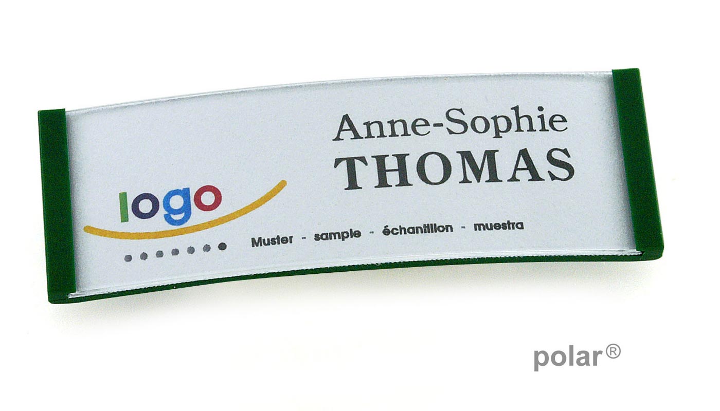 polar® 20 Namensschilder, Magnet - Grün