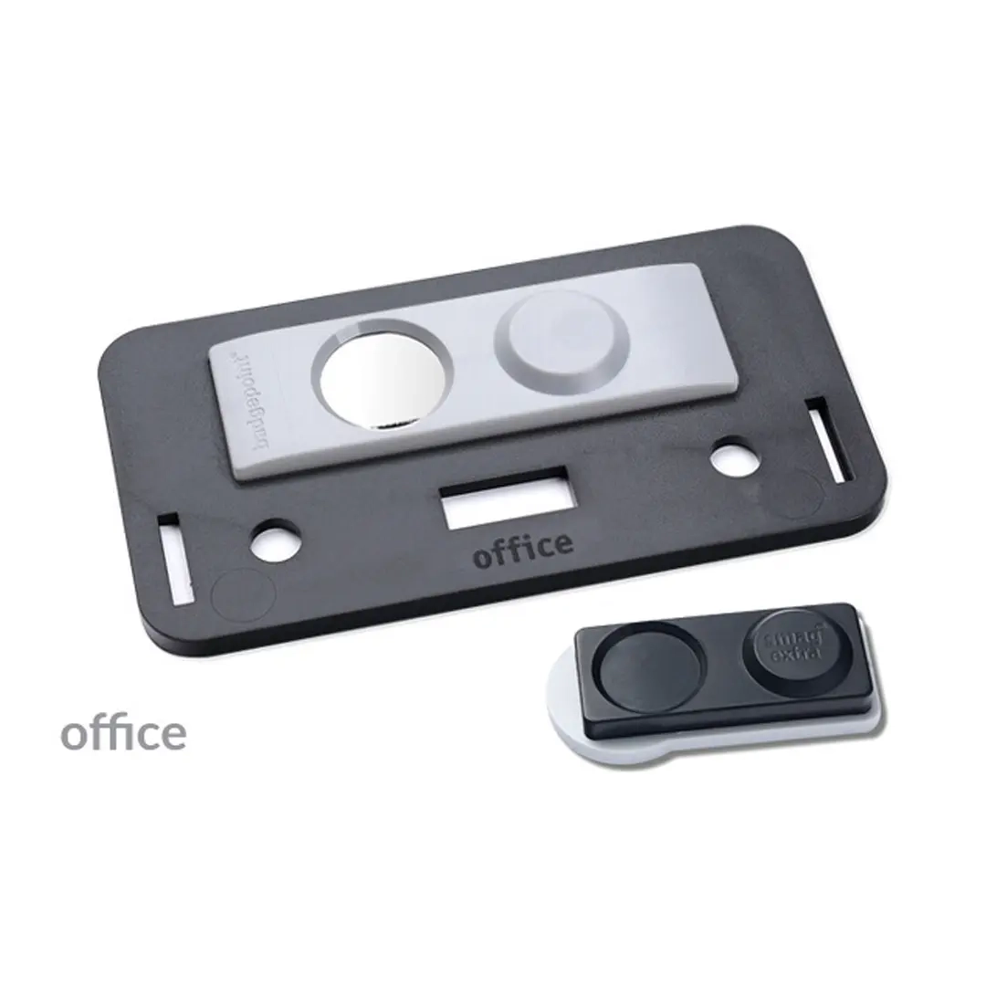 Namensschild office® 35 Color-Print ➤  Magnet Extra - Schwarz