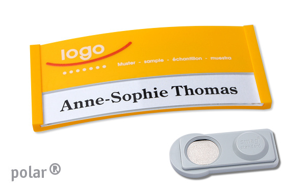 Namensschilder Color-Print ➤ polar® 30 - Gelb