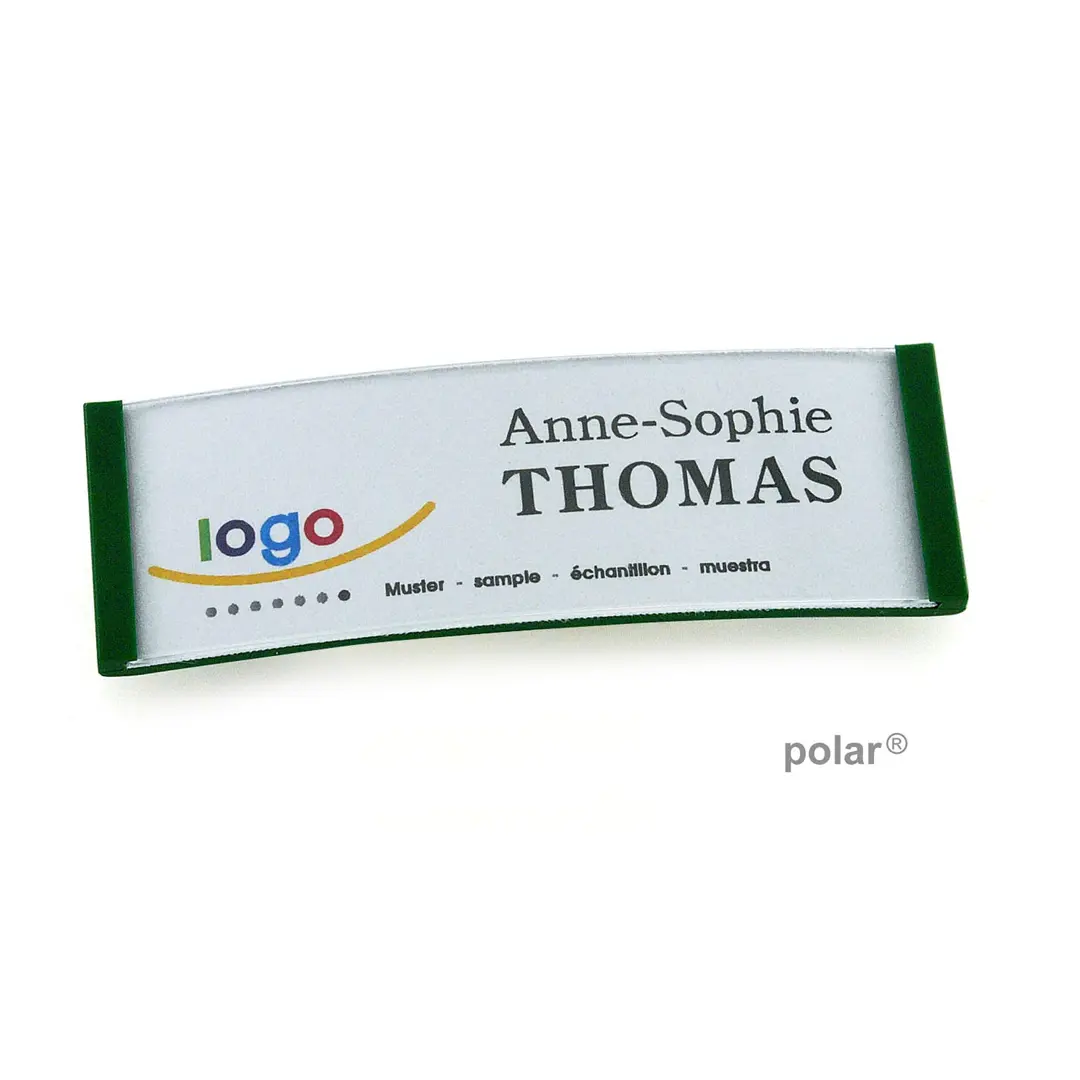 polar® 20 Namensschilder, Nadel - Grün
