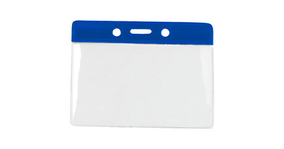 Ausweishülle mit Farbbalken - Blau