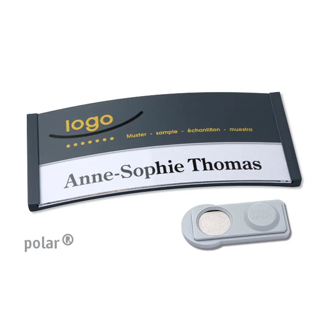 Namensschilder Color-Print ➤ polar® 35 - Anthrazit