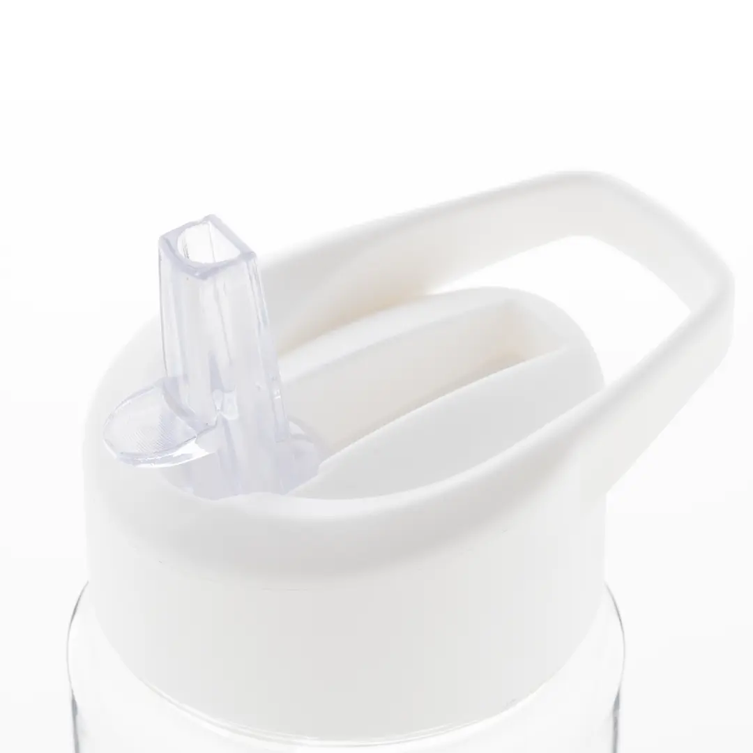 Personalisierbare RPET Trinkflasche "Fitty" - Weiß