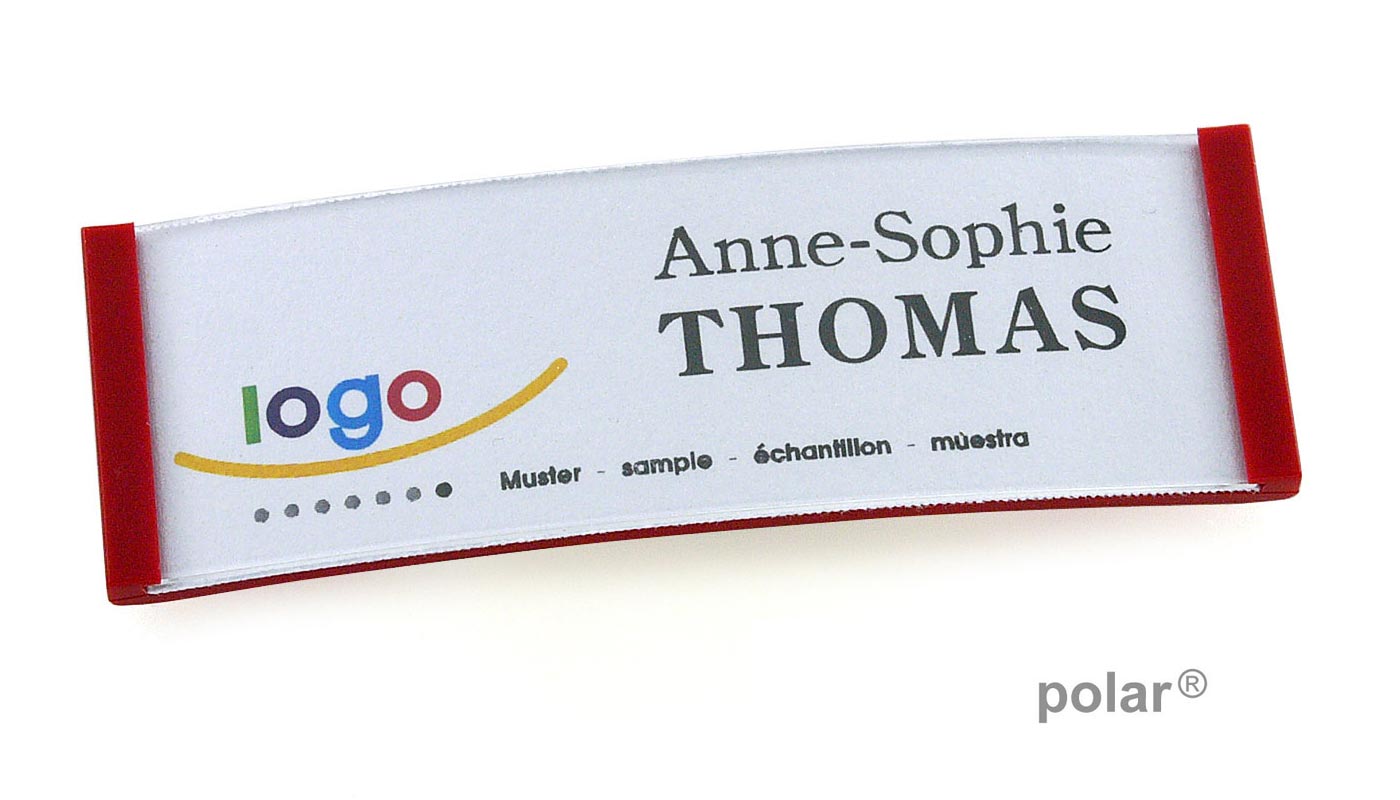 polar® 20 Namensschilder, Magnet - Rot