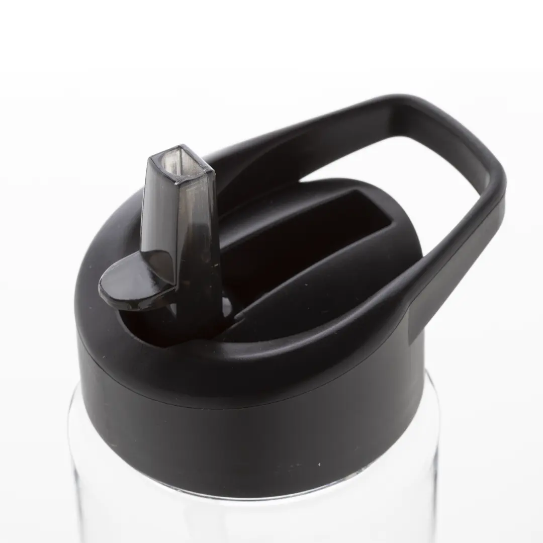 Personalisierbare RPET Trinkflasche "Fitty" - Schwarz