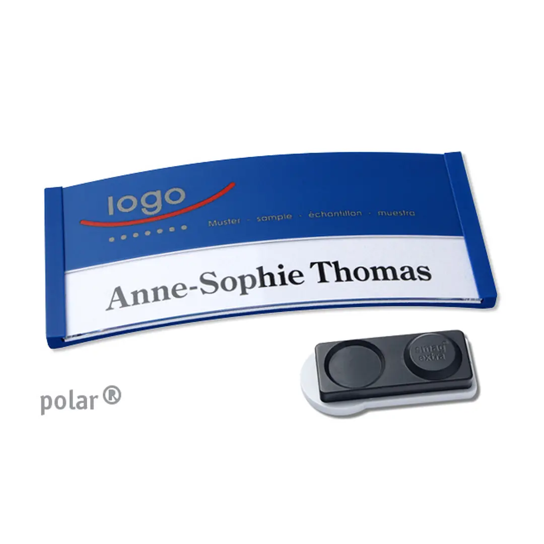 Namensschild Color-Print ➤ polar® 35 extra - Blau