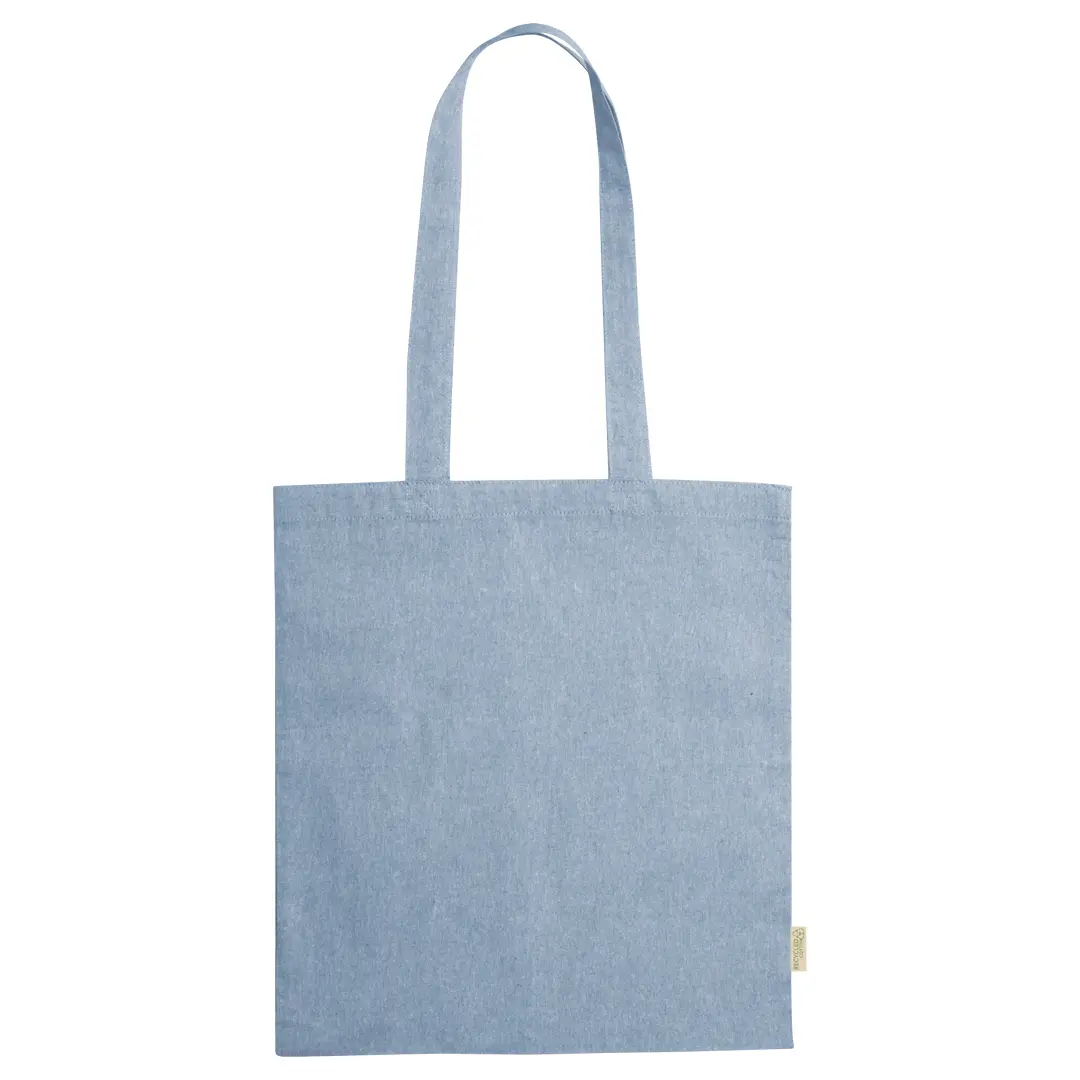 Personalisierte Baumwoll-Einkaufstasche "Congish" - Hellblau