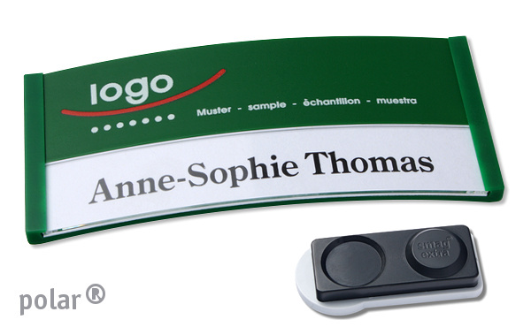 Namensschild Color-Print ➤ polar® 35 extra - Grün