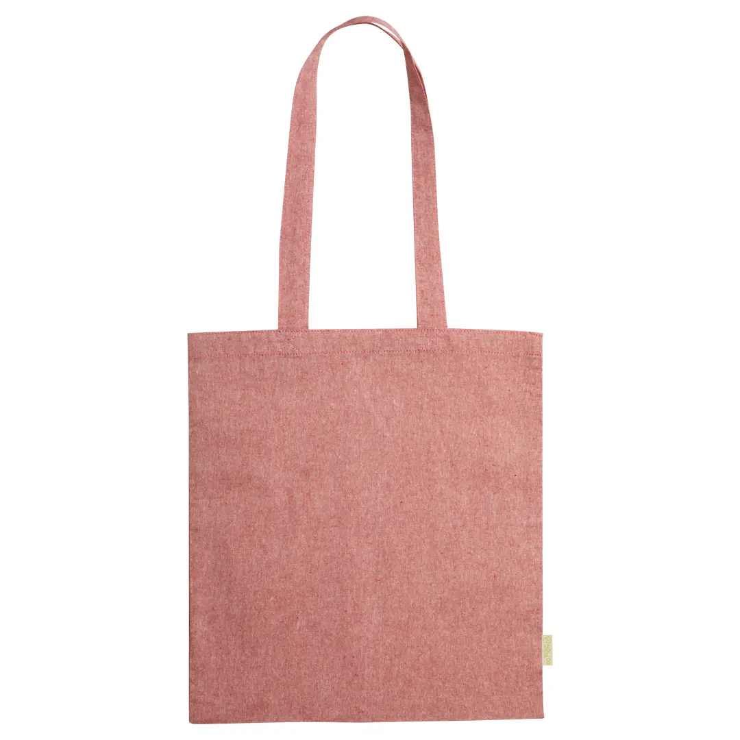 Personalisierte Baumwoll-Einkaufstasche "Congish" - Rot