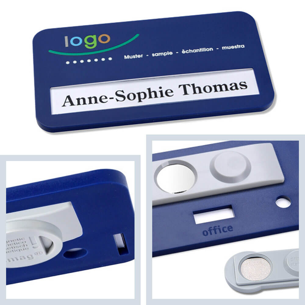 Namensschilder Color-Print ➤ office® 35 - Dunkelblau