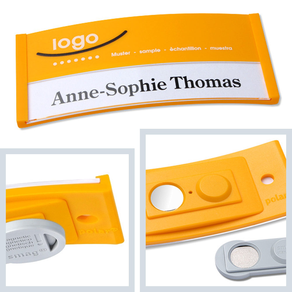 Namensschilder Color-Print ➤ polar® 35 - Gelb