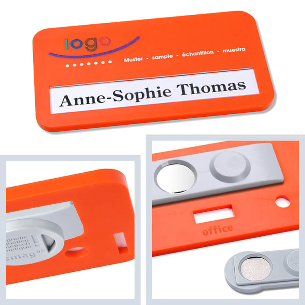 Namensschilder Color-Print ➤ office® 35 - Orange