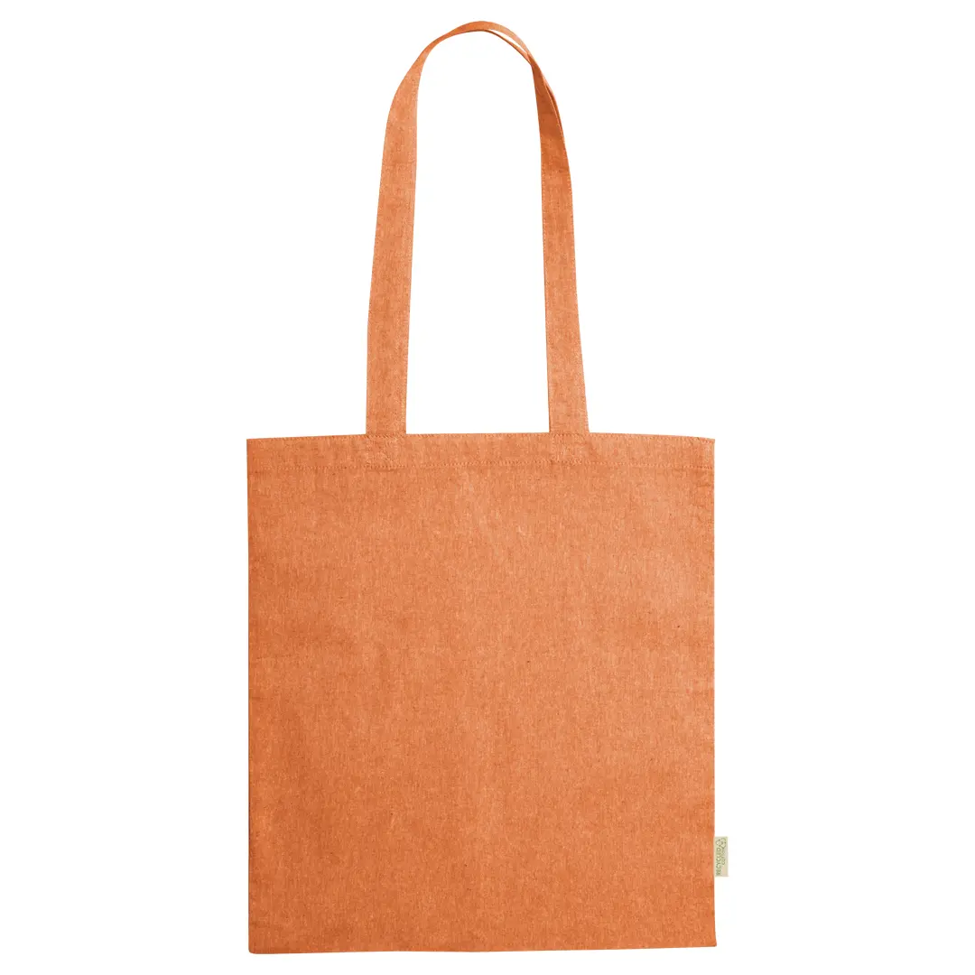 Personalisierte Baumwoll-Einkaufstasche "Congish" - Orange