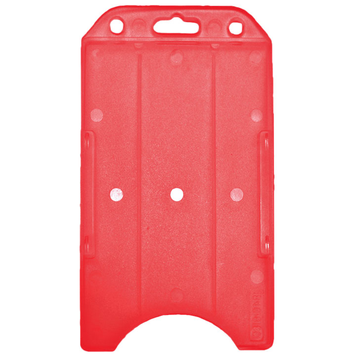 Offener Kartenhalter Hochformat, farbig - Rot