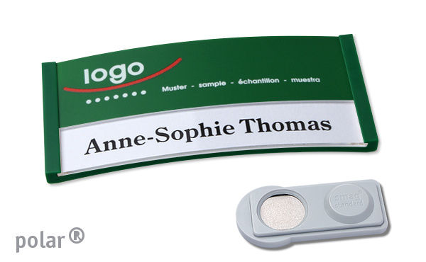 Namensschilder Color-Print ➤ polar® 30 - Grün